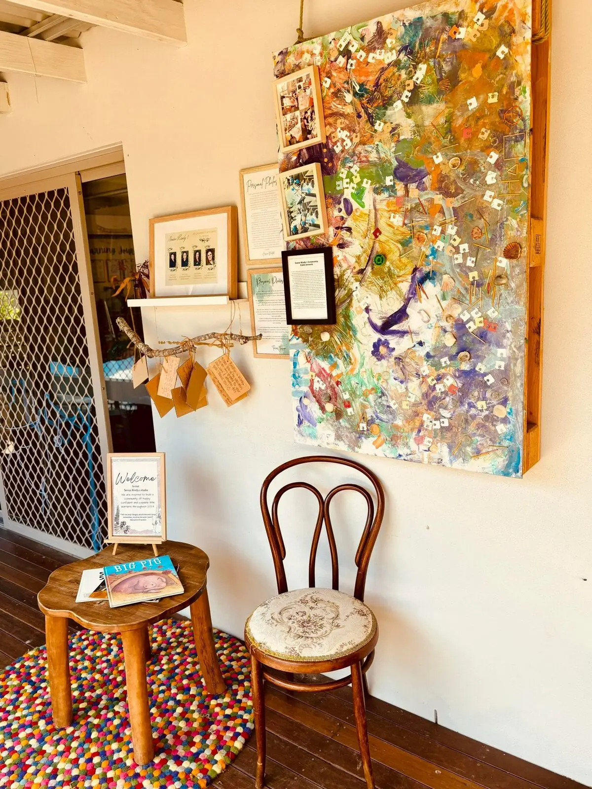 Children engaged in creative art and play-based learning